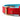 Hundhalsband Lou Red Blue med namnbricka Don Lorino