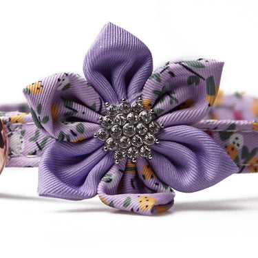 Hundhalsband Flower Lavender Lemon