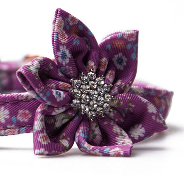 Hundhalsband Flower Violet Bloom
