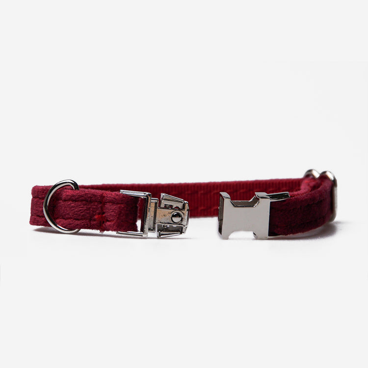 Hundhalsband Petit Soft Burgundy