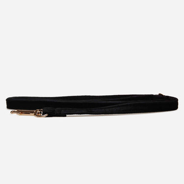 Hundkoppel Petit Soft Black 180cm - Don Lorino