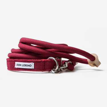 Hundkoppel Rope Burgundy 150cm