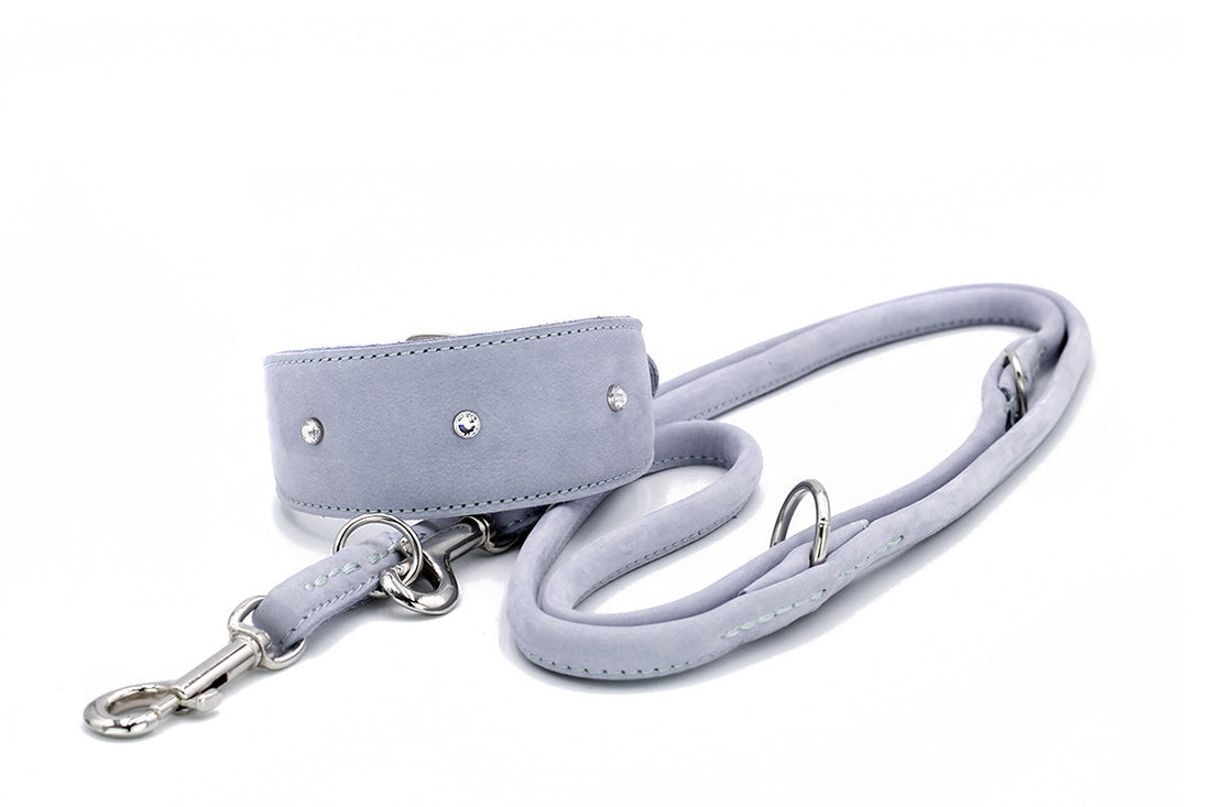 Hundhalsband läder Vinthund Diamond – Maul Ledermanufaktur