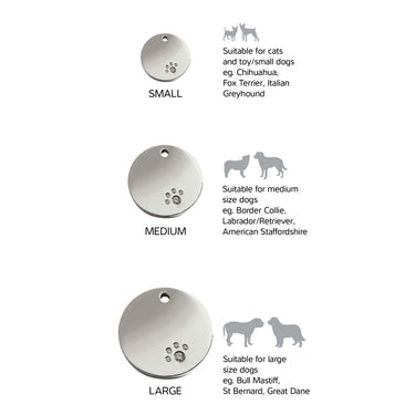 Namnbricka Gravyr Swarovski Cirkel Don Lorino