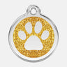 Namnbricka Gravyr Glitter Paw Don Lorino