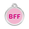 Namnbricka Gravyr BFF rosa