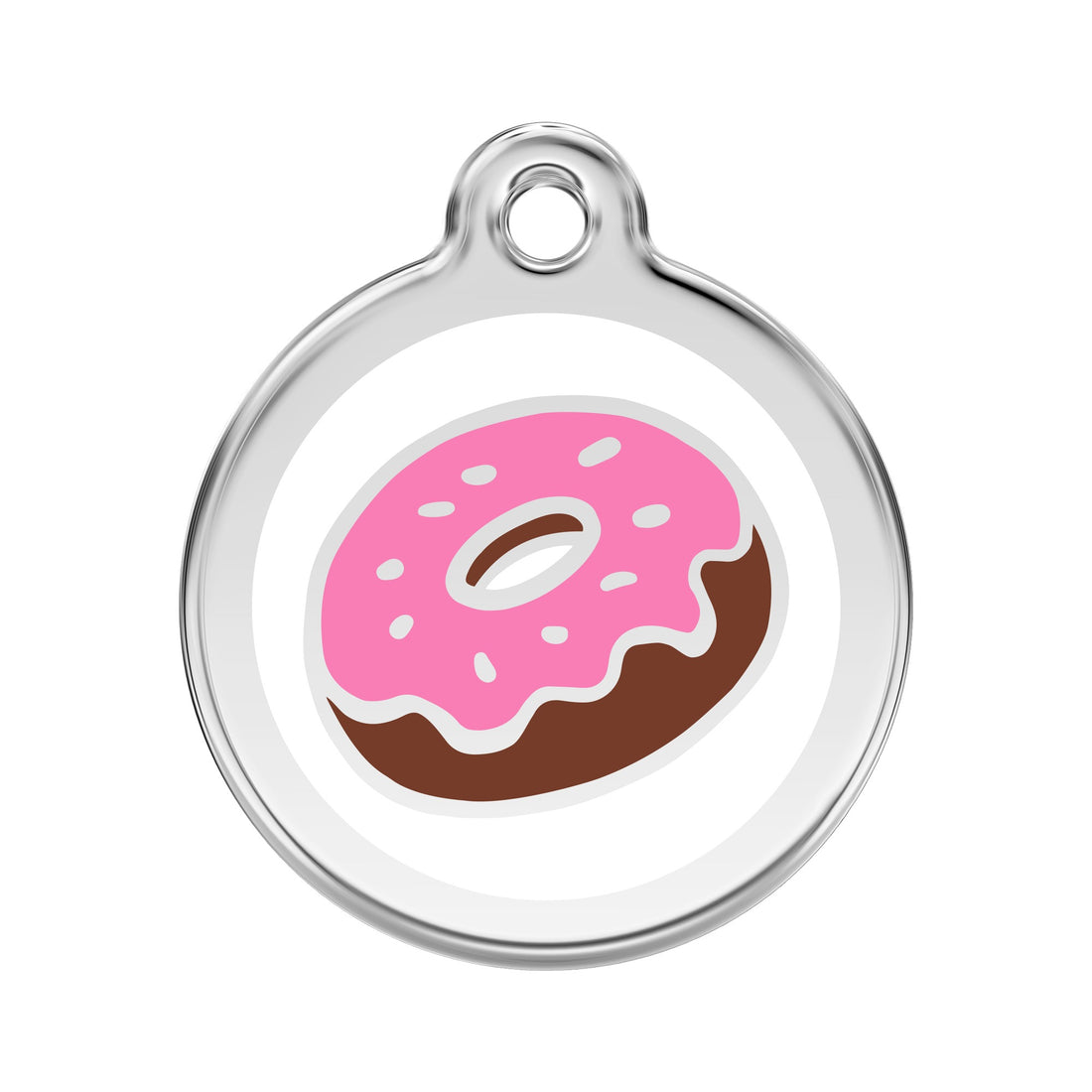 Namnbricka Gravyr Donut vit