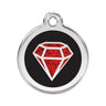 Namnbricka Gravyr Glitter Ruby