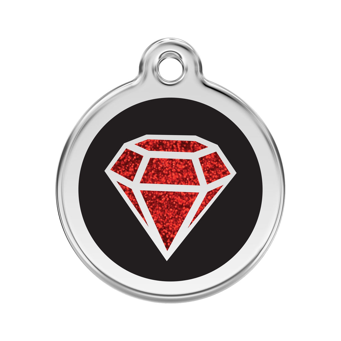 Namnbricka Gravyr Glitter Ruby