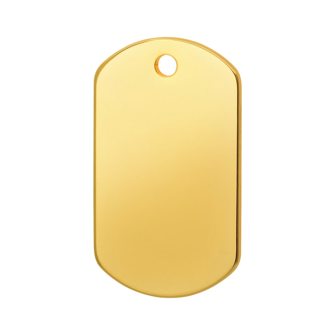 Namnbricka Gravyr Gold Rektangel