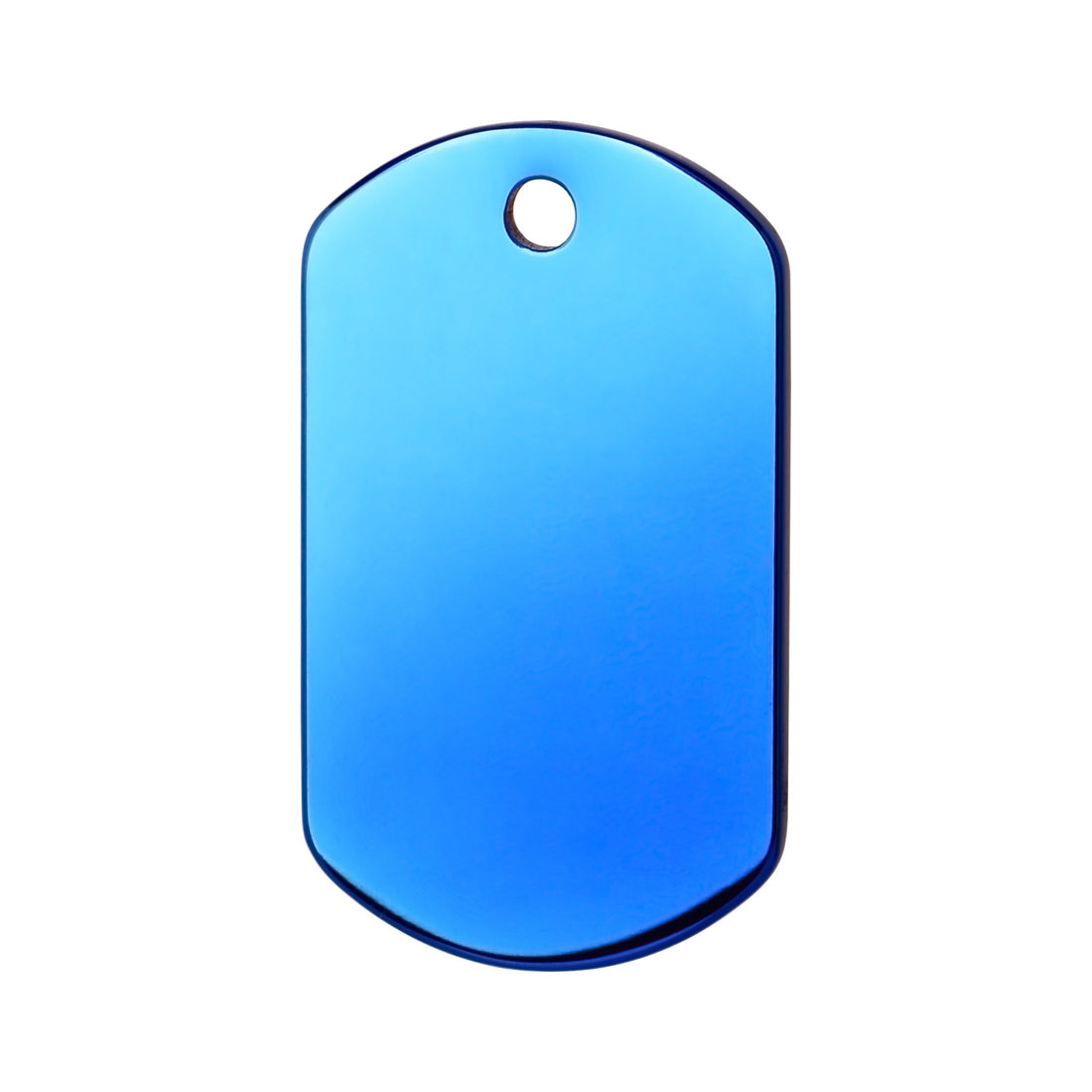 Namnbricka Gravyr Metallic Blue Rektangel