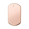 Namnbricka Gravyr Rosé Gold Rektangel
