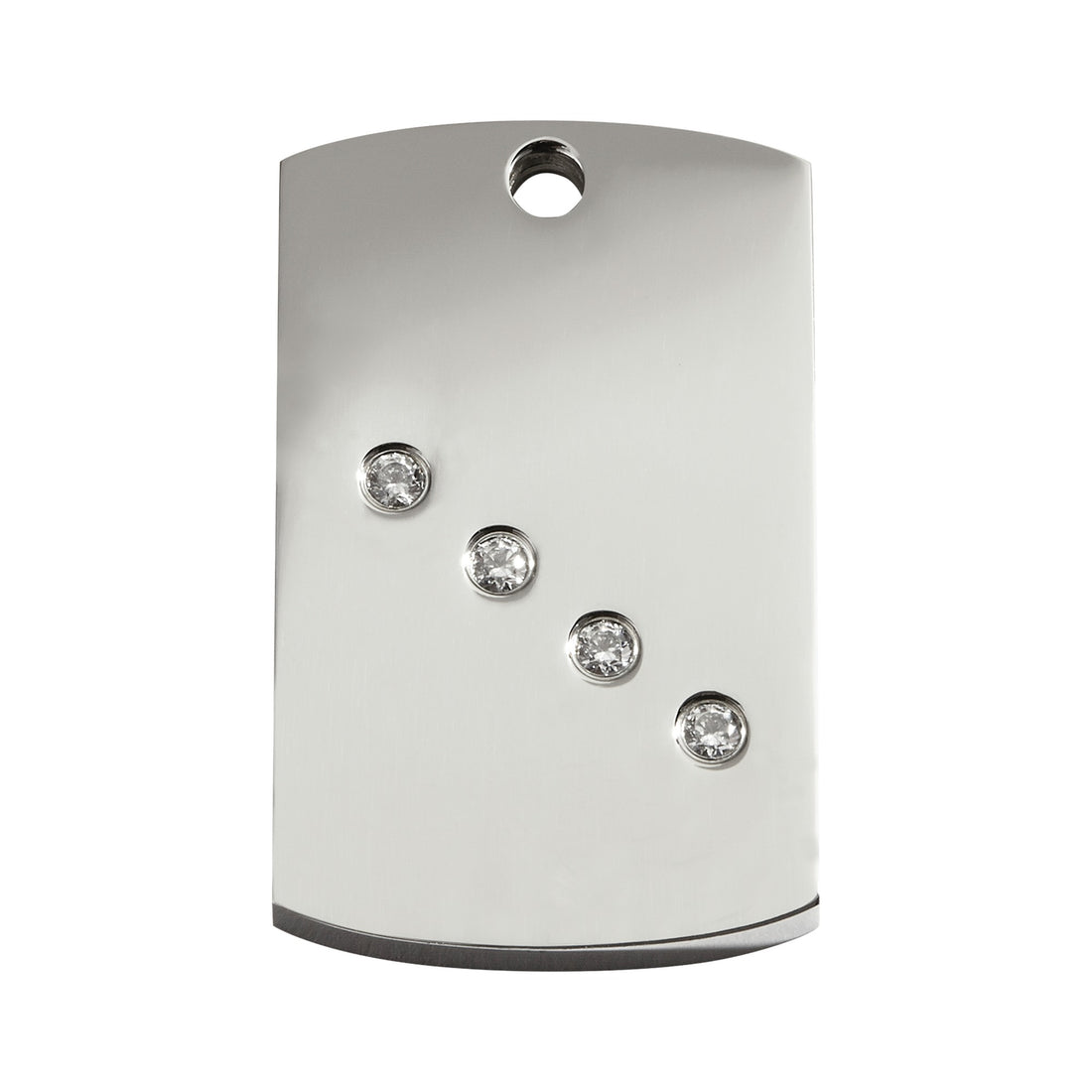 Namnbricka Gravyr Swarovski Rektangel