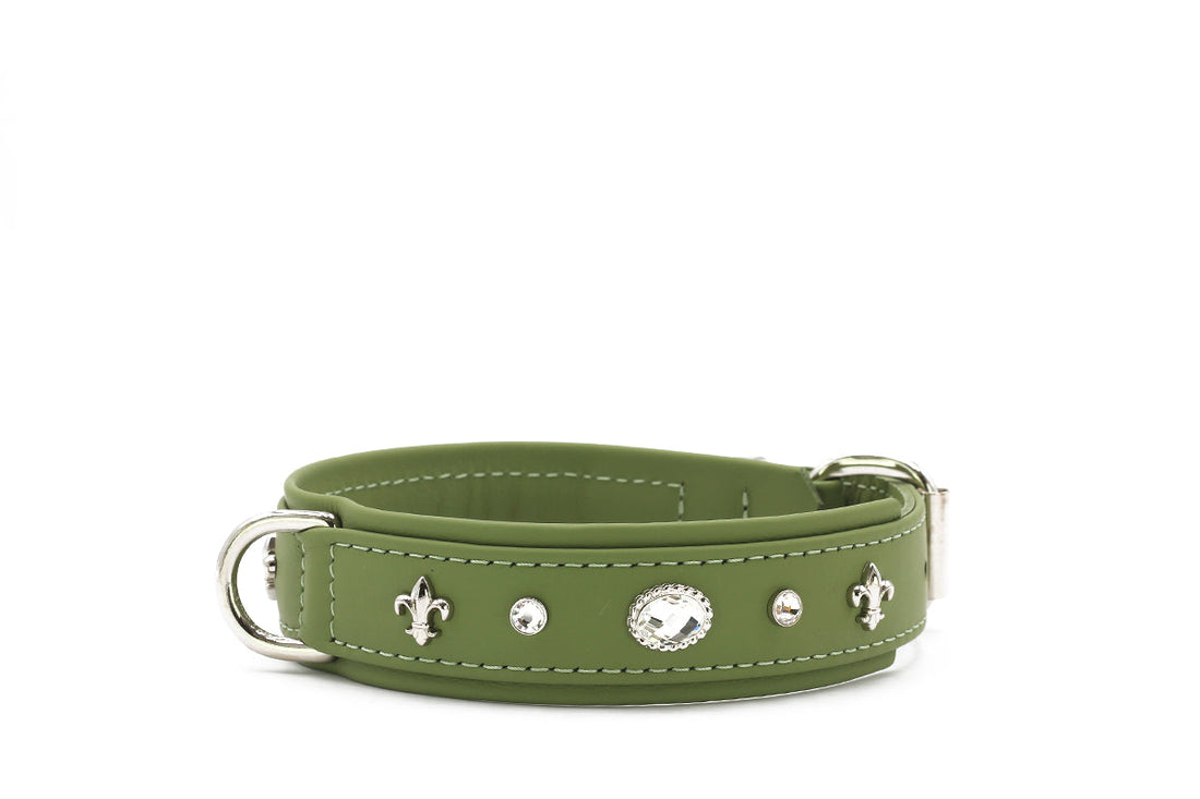 Hundhalsband läder Diamond – Maul Ledermanufaktur