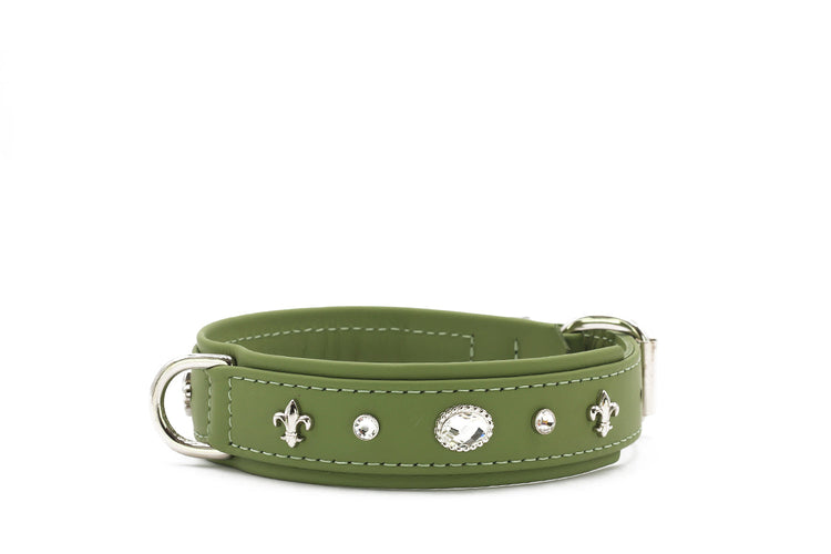 Hundhalsband läder Diamond – Maul Ledermanufaktur