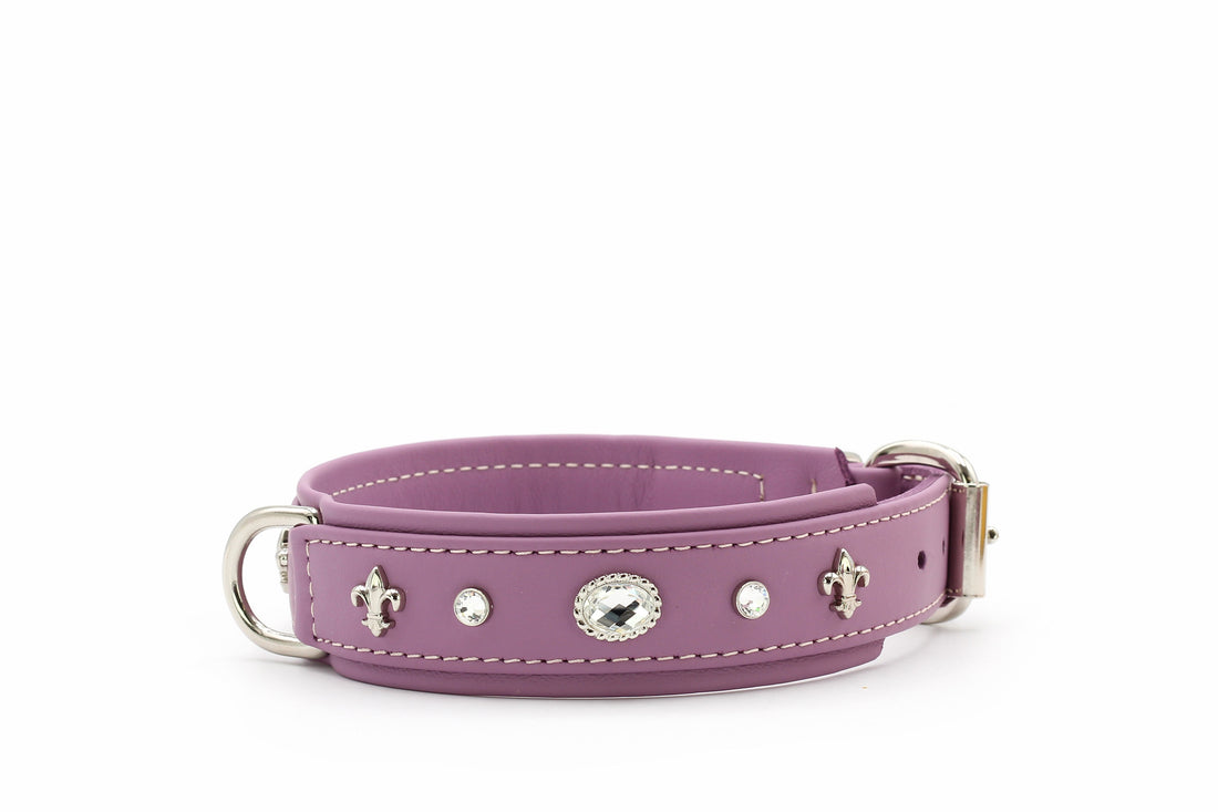 Hundhalsband läder Diamond – Maul Ledermanufaktur
