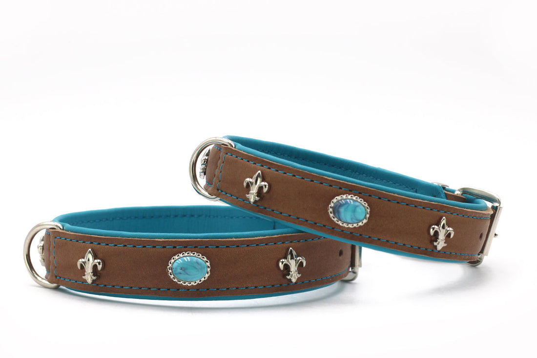 Hundhalsband läder Ibiza Style – Maul Ledermanufaktur