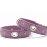 Hundhalsband läder Mini Diamond – Maul Ledermanufaktur