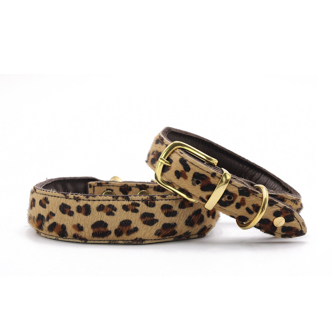 Hundhalsband läder Leopard från Maul Ledermanufaktur