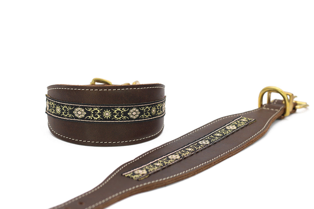 Hundhalsband läder Vinthund Borte – Maul Ledermanufaktur